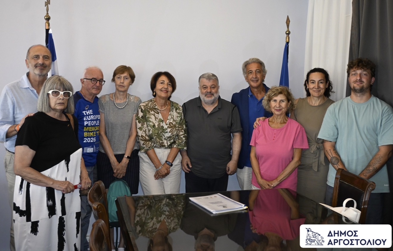 Συνάντηση Δημάρχου Αργοστολίου με Ιταλική αντιπροσωπεία που δραστηριοποιείται στην διατήρηση της ιστορικής μνήμης γύρω από τα δραματικά γεγονότα που έλαβαν χώρα στα Ιόνια νησιά κατά τον Β’ Παγκόσμιο Πόλεμο